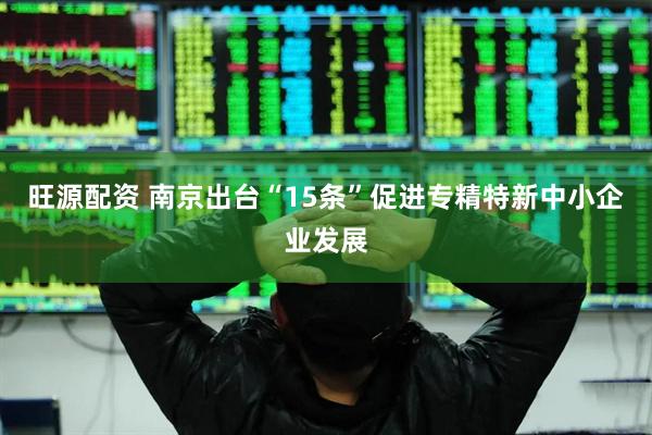 旺源配资 南京出台“15条”促进专精特新中小企业发展
